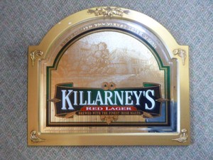 Killarney Red Lager Mirrored Sign