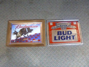 Two Budweiser Signs