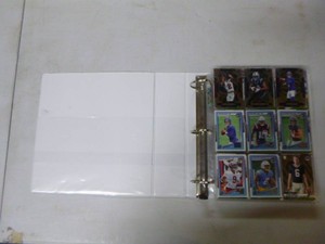 3-Ring Binder of NFL Rookie Trading Cards