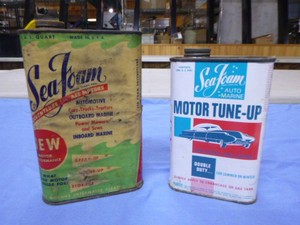 2 Vintage Sea Foam Cans