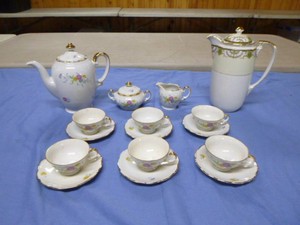 Vintage Porcelain KPM Tea Set