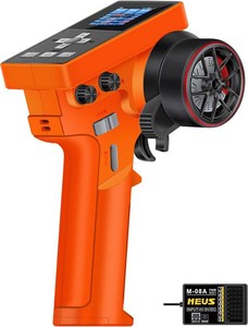 $35 MEUS RACING ME-8B RC Transmitter 8 Channels 2.4GHz and Receiver for 18 110 118 124 RC Crawler Car Boat TRX4 TRX4M SCX10 SCX24 Upgrades Parts (Orange)