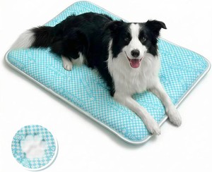 $47 furrybaby Dog Cooling Mat, Washable Thick Mat for Dogs Cats, 35x28, Sea  Extra-thick pet-safe cooling mat, long-lasting cool, fits dog crate, indoor outdoor summer use, washable reusable mat for pet