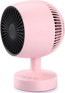 Space Heater,Small Space Heater,1200W Desk Heater for Office,160  Lateral Auto Oscillating,3 Gears Adjustable,PTC Ceramic Heating,Tip-over & Overheat Protection,Fast Heating, Hot And Cold Air Pink