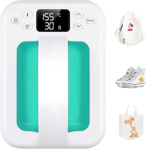 $60 Heat Press Machine for T Shirts, 7   5 Portable Mini Heat Press Fast Even Heat, Easy Press T Shirt Printer Machine with Insulated Base,for Sublimation, Htv, Heat Transfer Projects(Green)