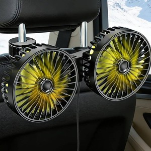 Backseat Fan for Car Backseat, Car Headrest Fan for Backseat for Kids (No Battery)