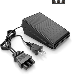 Foot Pedal Power Cord Replacement for Singer Sewing Machine, D Shape Plug Compatible with Singer 4452 4432 4423 4411 5554 5532 5523 5511 m1150 m1500 m2100(359102-001)