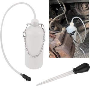 Brake Bleeder Kit with 1L Brake Bleeder Bottle & 30ml Fluid Extractor,One Person Brakes Fluid Bleeders Kit for Quick Brakes Fluids Replacement,Universal Break Bleeders Kits