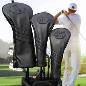 $38 Golf Club Head Covers for Woods and Drivers, Premium Golf Headcovers Set Fit Most Clubs Simple Striped 1PC or 3PCS, Customizable