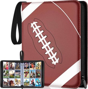 900 Pockets Football Card Binder Sleeves for Trading Cards, 9-Pocket Football Card Sleeves Album Holder Protectors for Basketball Baseball Sports Cards