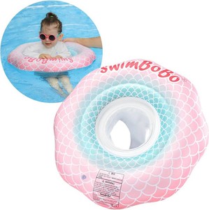 Inflatable Baby Swimming Float with Safety Seat Fun Swimming Pool Toys for Age 6-36 Months Toddler