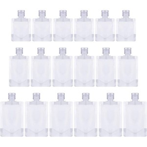 Outus 18 Pcs Travel Pouches for Toiletries Travel Size Portable Containers Liquid Containers Leak Proof Fluid Makeup Packing Bag with Spout for Shampoo Conditioner Lotion Soap Liquids 3050100 ml