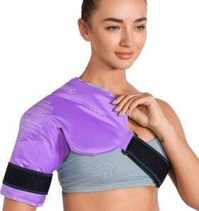 $25 REVIX Shoulder Ice Pack Reusable Gel Ice Wrap for Shoulder Fatigue, Promotes Post-Workout Recovery, Cold Therapy Compression for Man and Women, Purple