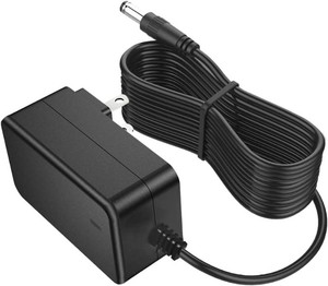 DC 12V 2A Power Supply 2Amp 2000mA 24W AC Adapter, 10ft DC in 12V Power Cord for LED Strip Lights Speaker CCTV Camera Router, 5.5x2.5mm2.1mm Plug Low Voltage Transformer Cable 10ft