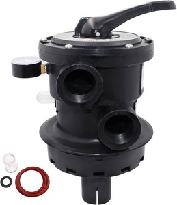 $83 TIROAR SP0714T Top-Mount Multi Port Valve Compatible with Hayward VariFlo,Replacement for Hayward Above-Ground Pro or VL 210 Series Sand Filter 1-12 Seven Position Control Valve Black
