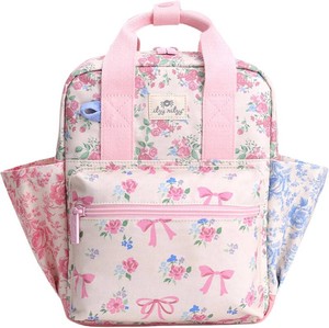 $45 Itzy Ritzy Toddler Backpack - Daycare Bag - Features Adjustable Shoulder Straps, 2 Side Pockets & Spacious Interior with Wipeable Fabric Lining & Name Label, Ribbons & Roses Backpack