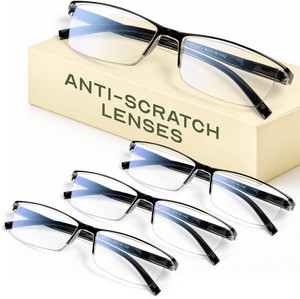 Gaoye 3.5 Executive Style Reading Glasses Men - Durable Readers with Blue Light Filtering- Comfortable Fit with TR90 Frames