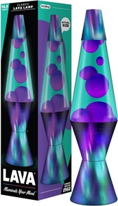 $40 The Original Lava  Lamp - 14.5 Aurora Borealis   Classic Liquid Motion Lamp - Purple Wax and Blue Liquid - Item #2047 (Amazon Exclusive)