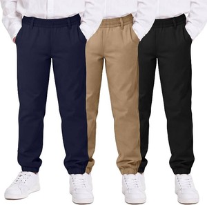 $40 Pack Boys Uniform Pants School Elastic Waist Pull-on Stretchy Joggers with Pockets Back to School Kids 6-14 Years (MISSING NAVY PAIR)