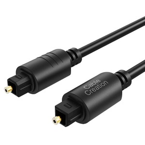 CableCreation Toslink Digital Optical Audio Fiber Optic Cable, 3FT, Black  SPDIF, Gold-Plated, for Home Theater, Sound Bar, TV, PS4, Xbox, VDCD Player, Blu-ray Players, Game Console, and More