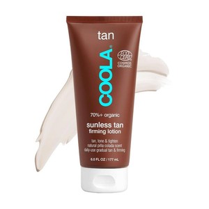 $48 COOLA Organic Sunless Self Tanner Body Firming Lotion, Dermatologist Tested Anti-Aging Skin Care, Vegan and Non-GMO, Pi a Colada, 6 Fl Oz
