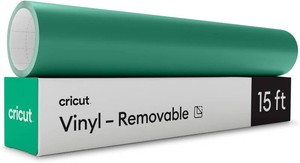 Cricut Premium Removable Vinyl, Green (12in   15ft), No-Residue Easy Removal up to 2 Years, Perfect for Indoor-Outdoor DIY Projects & Removable Decals, Compatible with Cricut Machines