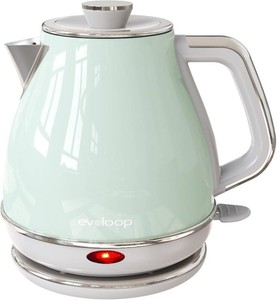 $40 Evoloop Electric Tea Kettle, 1500W 1.0L Hot Water Boiler Heater Pot, Retro Small Electric Kettle, 100% Stainless Steel BPA Free Electric Teapot, Auto Shut-Off & Boil-Dry Protection
