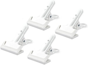 Heavy-Duty Spring Clamps, 4-Pack, 4 Clips, White  Photography Backdrops, Woodworking, Home Improvement
