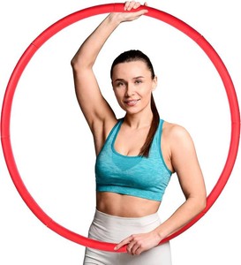 $24 Exercise Fitness Hoop for Women 37 Inch Removable Adjustable Weighted Hoop Suitable for Adult Weight Loss and Home Fat Burning Exercise Workouts Gym