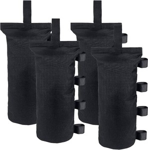 $21 Joramoy Canopy Weights Tent Sand Bags Set of 4 120LBS No Sand  1680D Fabric,Hook & Look Clousure,PVC Coating,Durable,Easy Set Up,Portable,FOR Canopy Legs Outdoor Patio Umbrella