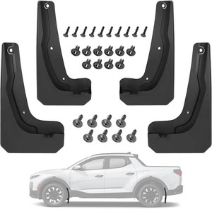 $30 Mud Flaps Splash Guards for Hyundai Santa Cruz 2022-2025 (NOT XRT 2025) Protect Against Mud and Rocks Protect Cars Paint Hyundai Accessories (4-Pack)