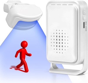 Wireless Motion Sensor Bed Alarm for Elderly - Fall Prevention System for Dementia Patients & Seniors - Caregiver Pager with 5 Volume Levels for Home Safety (1 Caregiver Pager1 Sensor)
