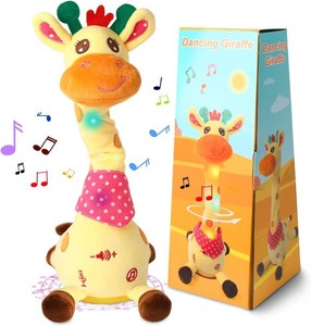 $22 Dancing Talking Giraffe Toy, Singing Giraffe Baby Toys for Kids  Glowing Musical Giraffe Stuffed Animals, ChristmasBirthdayEaster Gifts Repeating What You Say for Toddlers 1-3 Years Old