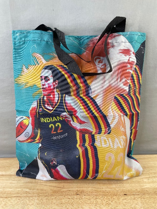Catlin Clark WNBA Indiana Fever Basketball Foldable Tote Bag - Brand New Q