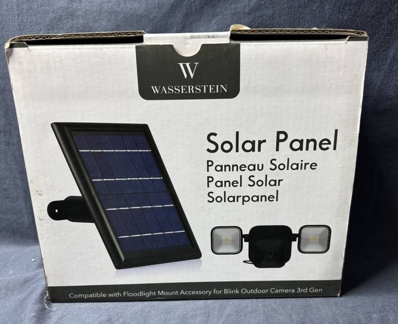 Wasserstein Solar Panel with Floodlight Mount Accessory for Blink Outdoor Camera - Brand New