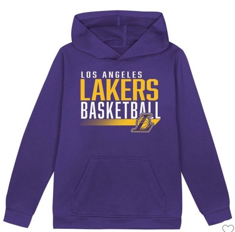 NBA Los Angeles Lakers Basketball Hoodie - Boys Size M (8-10) - Brand New