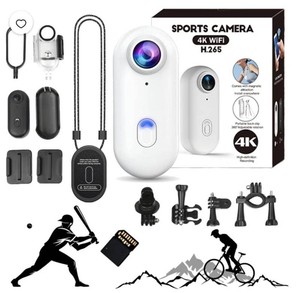 4K WiFi Sports Camera H.265, $106.99 Retail - New