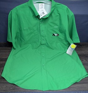 University of North Dakota Fighting Hawks Button-up Shirt - Size Mens Large - Brand New