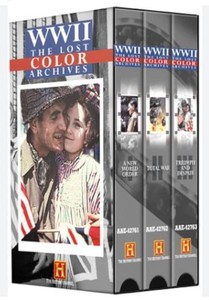 WWII the Lost Color Archives 3-Video VHS Box Set - New