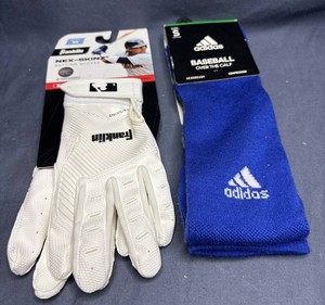 Franklin Youth Batting Gloves & Adidas Youth Baseball Socks - Brand New