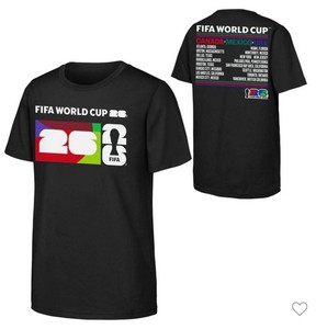 FIFA World Cup 2026 Black Tour T-shirt - Size Mens Large - Brand New