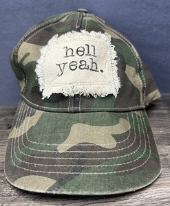 Camo Hell Yeah Adjustable Baseball Cap OSFM - New