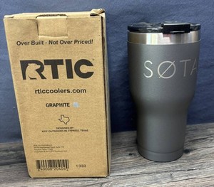 RTIC 20 Oz Tumbler Graphite 1333 with SOTA Graphic - Brand New