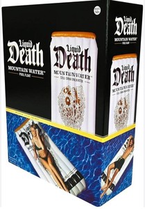 Liquid Death Mountain Water Pool Float 72 x 36 x 6 in - Brand New