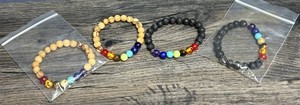 Stretch Beaded Bracelets, 4 Total - New