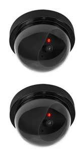 InnoVibe Faux Decoy Security Cameras With Flashing Red Lights 2-Pack - New