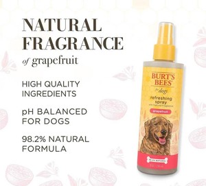 Burts Bees Grapefruit 8 oz Refreshing Spray for Dogs - New