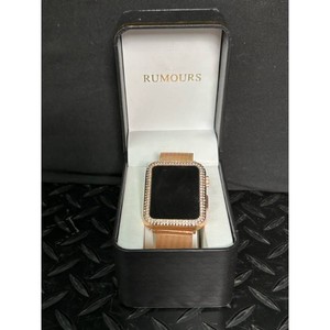 Rumours Gold Tone Stainless Steel Digital Watch with Crystal Bezel