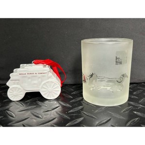 Wells Fargo Glass Tumbler with Horse Motif � Collectible Barware