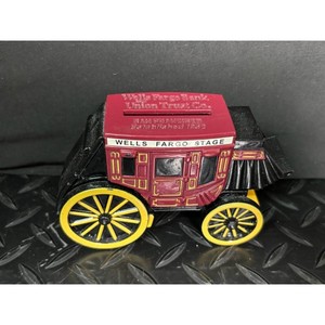 Wells Fargo Stagecoach Toy � Red & Black Plastic Model